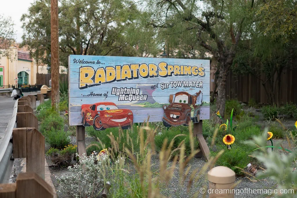 Radiator Springs Racers Disneyland California Adventure