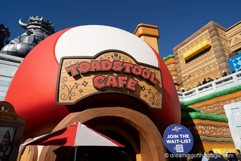 Toadstool Cafe Super Nintendo World Universal Studios