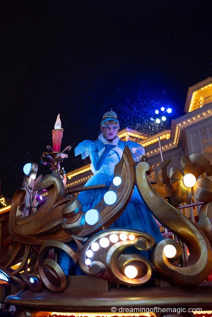Cinderella in Mickey’s Dazzling Christmas Parade