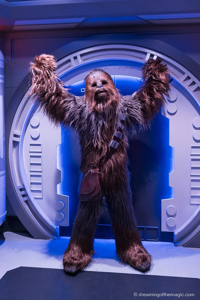 Chewbacca at Starport in Disneyland Paris